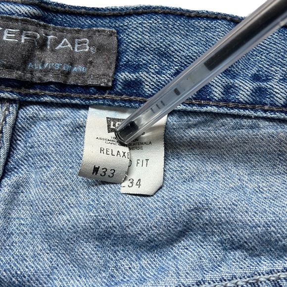 LEVIS Vintage Y2K Silvertab Relaxed Fit Denim Jeans Mens 33 x 34 - Picture 14 of 16